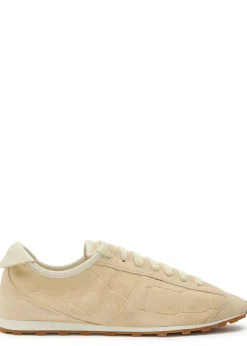 Les Tennis textured suede sneakers