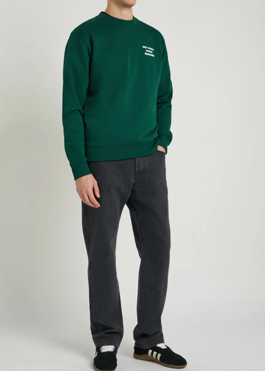 Le Sweatshirt Slogan embroidered cotton sweatshirt
