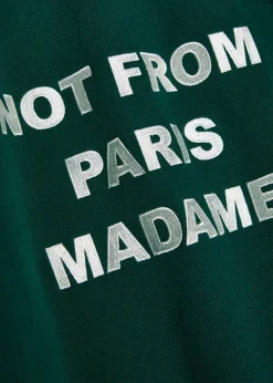 Le Sweatshirt Slogan embroidered cotton sweatshirt