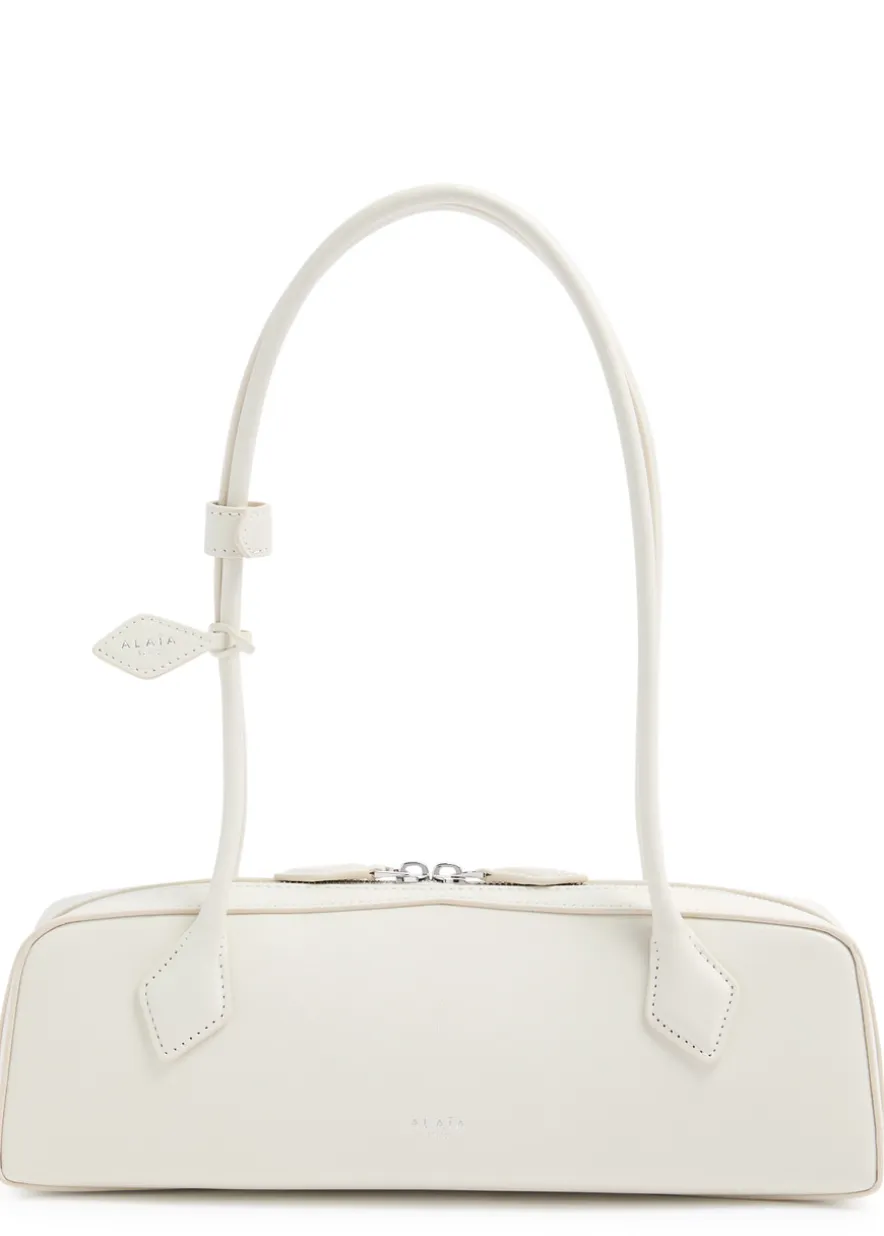 Le Teckel medium grained leather shoulder bag