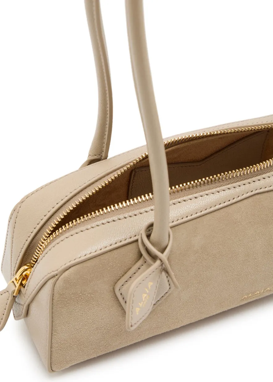 Le Teckle small leather and suede shoulder bag