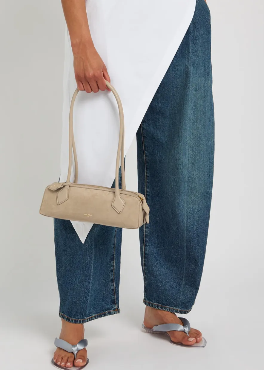 Le Teckle small leather and suede shoulder bag