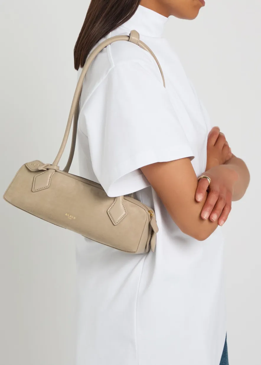 Le Teckle small leather and suede shoulder bag