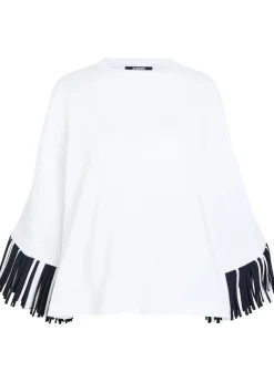 Le T-shirt Cabana fringed long-sleeve cotton T-shirt