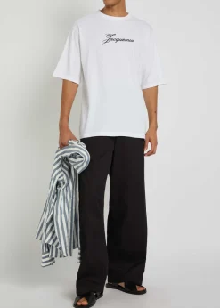 Le T-shirt logo-print cotton T-shirt