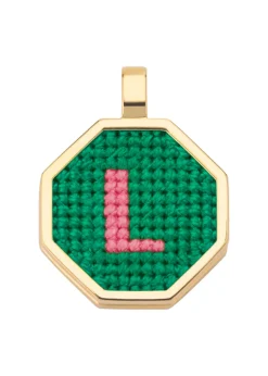Letter L pendant gold-plated necklace