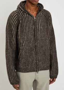 Level striped wool jumper