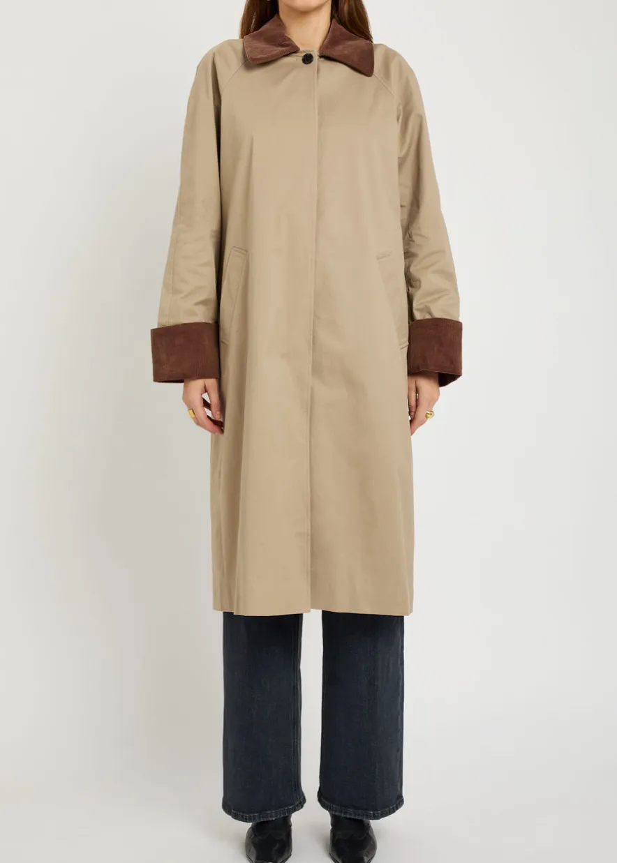 Levy stretch-cotton poplin coat