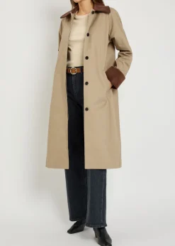 Levy stretch-cotton poplin coat