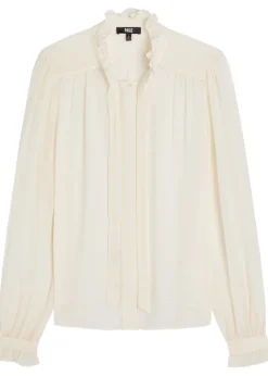 Leya ruffled silk-georgette blouse