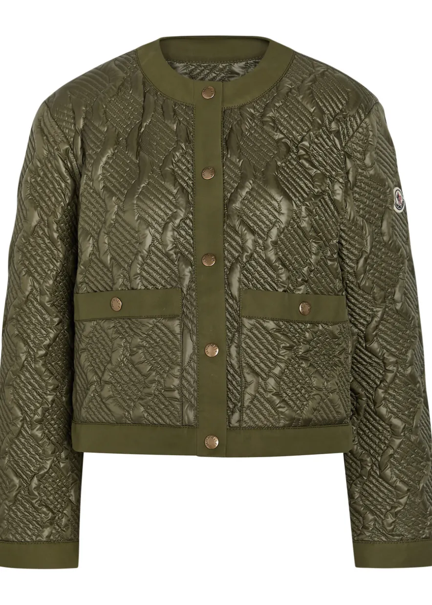 Libellule quilted geometric nylon jacket