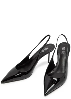 Lidia 70 patent leather slingback pumps