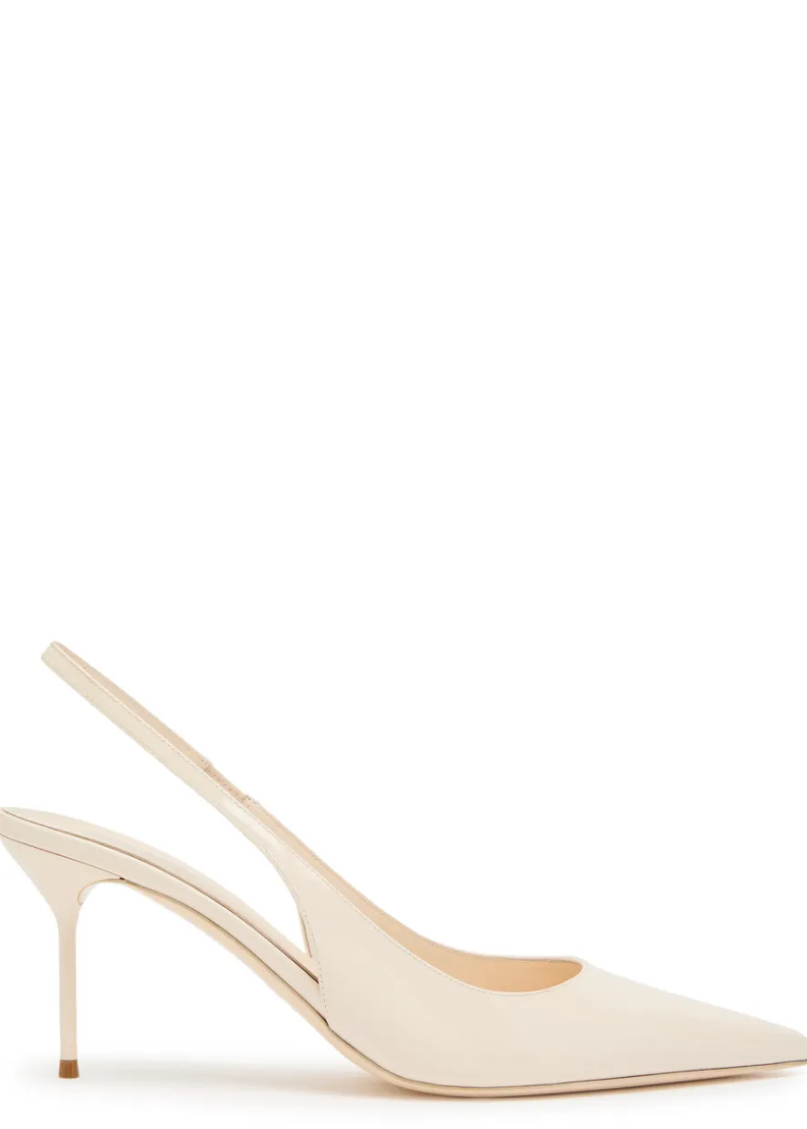 Lidia 70 patent leather slingback pumps