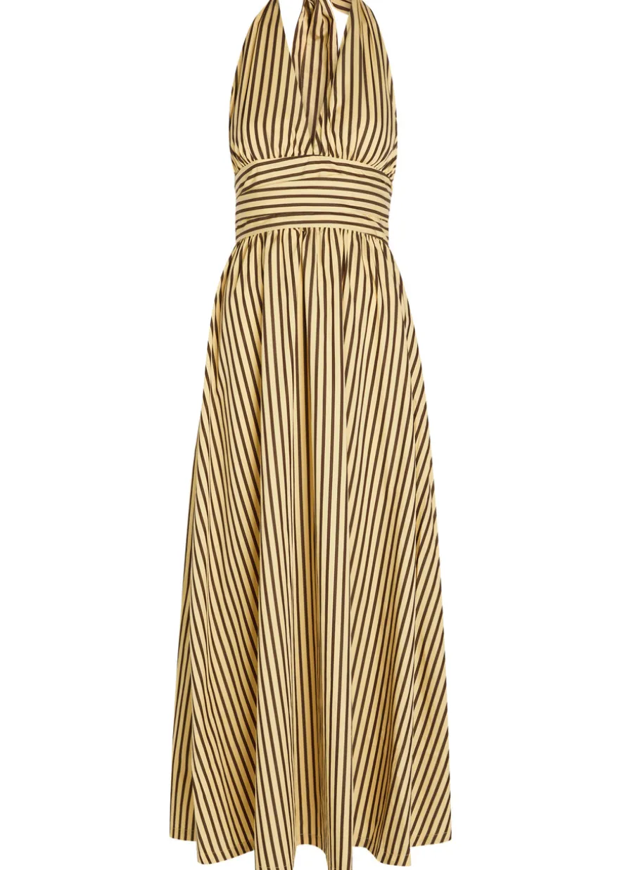 Lido striped cotton maxi dress