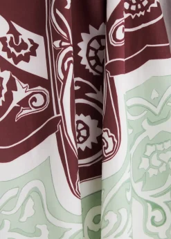 Lilah printed satin maxi dress