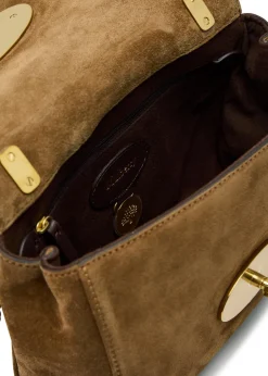 Lily suede shoulder bag