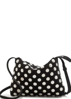 Lina medium studded suede cross-body bag