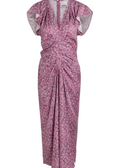Lindsay floral-print woven midi dress