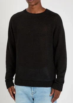 Linen-knit jumper