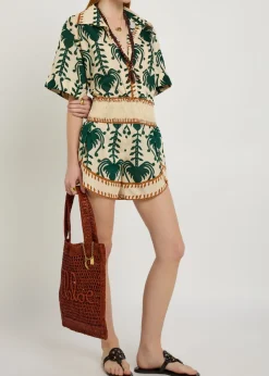 Linka printed cotton shorts