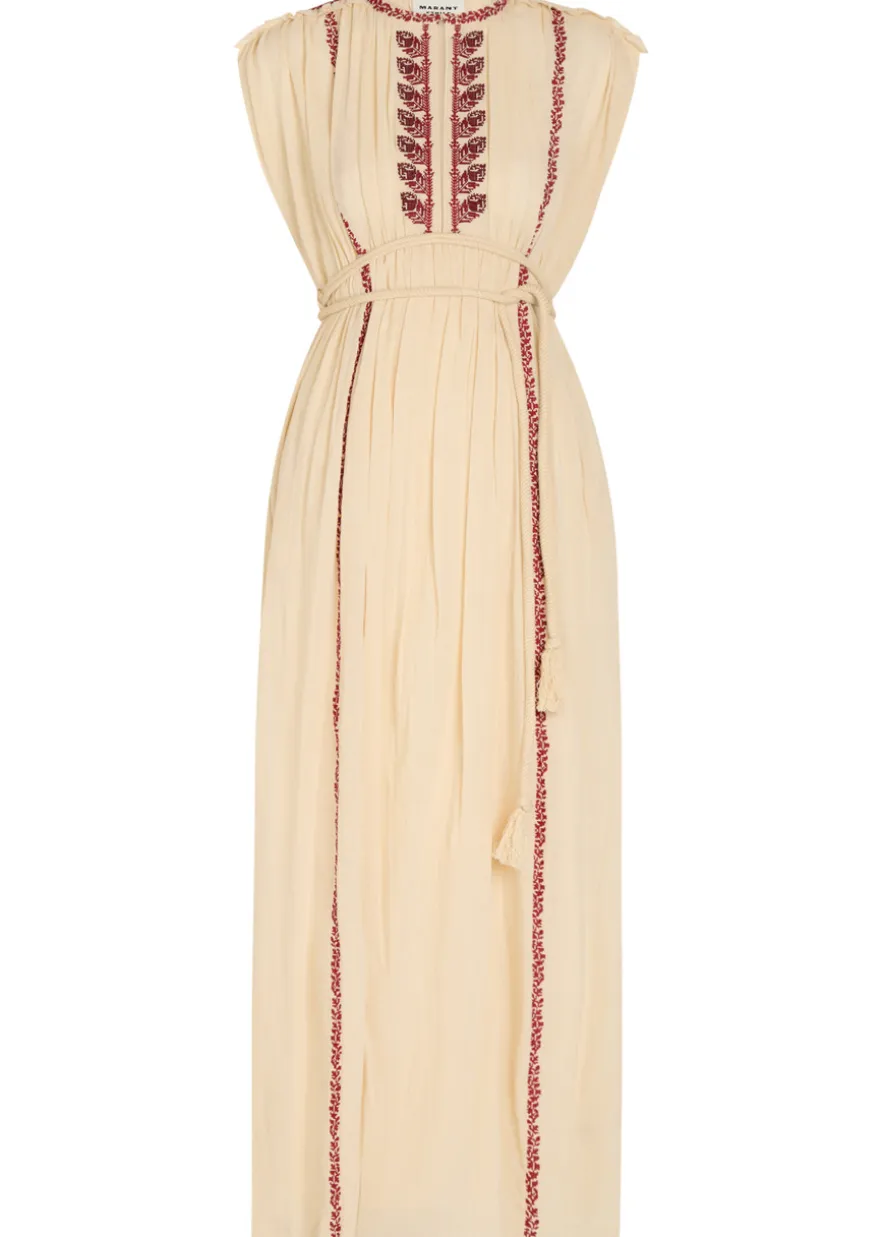 Liviane embroidered cotton maxi dress