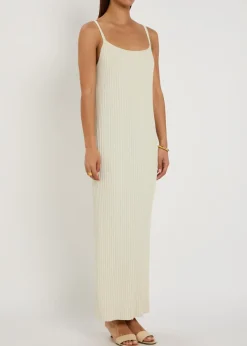 Lizzie ribbed-knit maxi dress