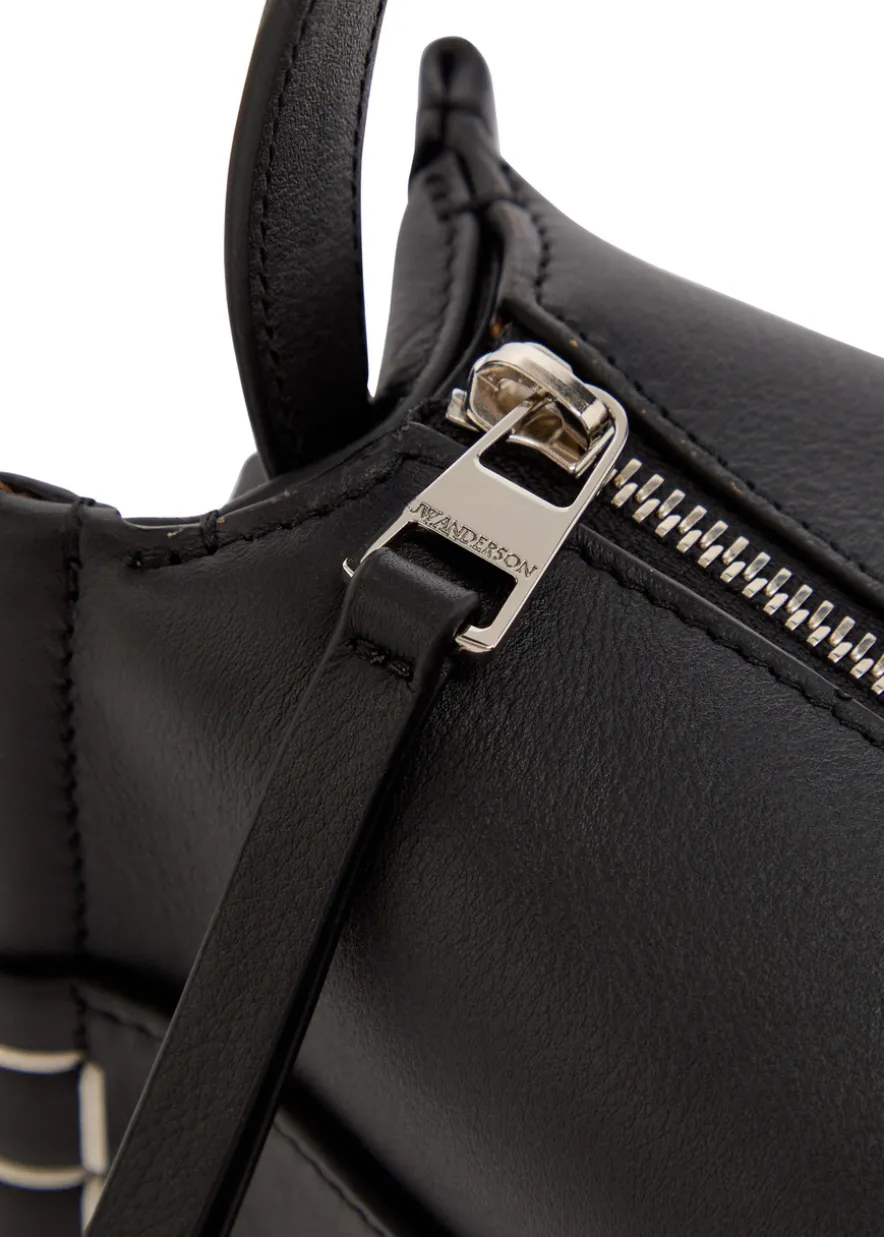 Loafer leather shoulder bag