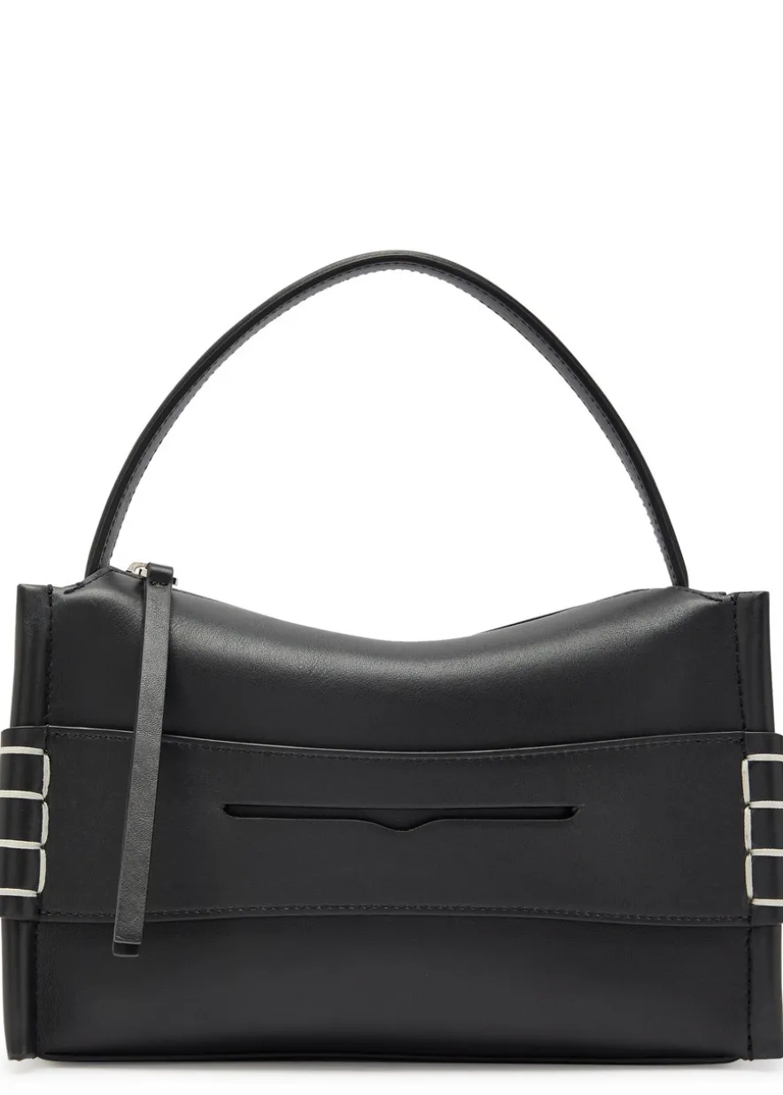 Loafer small leather top handle bag