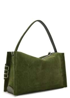 Loafer suede shoulder bag