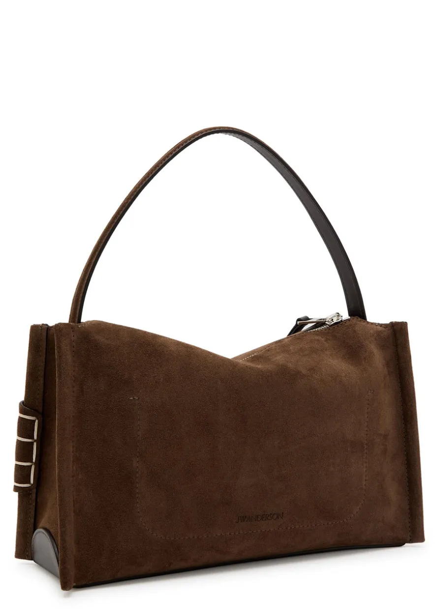 Loafer suede shoulder bag