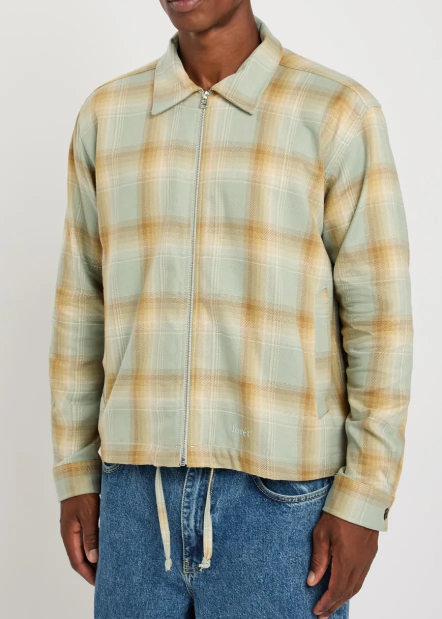 Loft checked cotton overshirt
