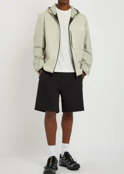 Logo-appliquéd cotton-blend shorts