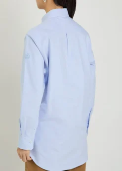 Logo-appliquéd cotton shirt