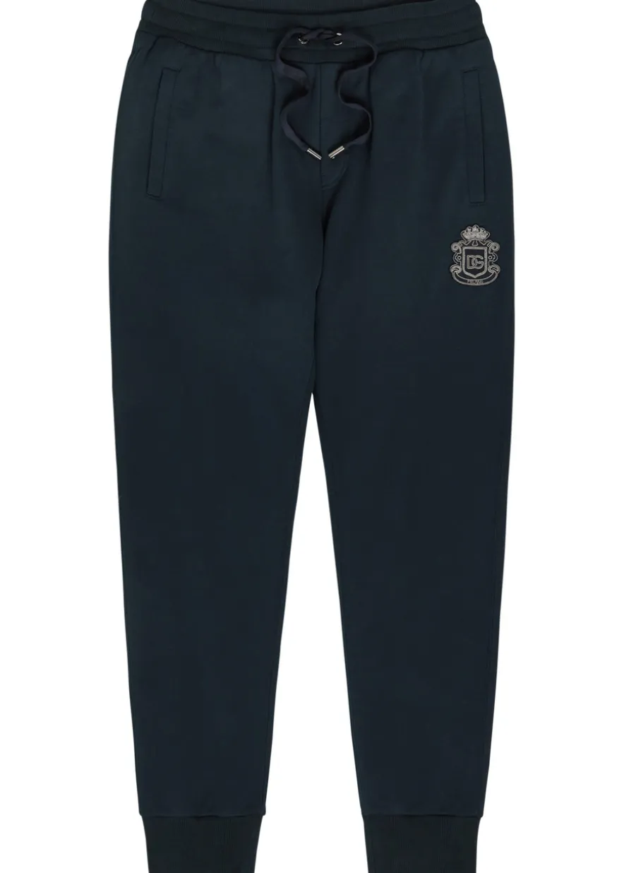 Logo-appliquéd cotton sweatpants