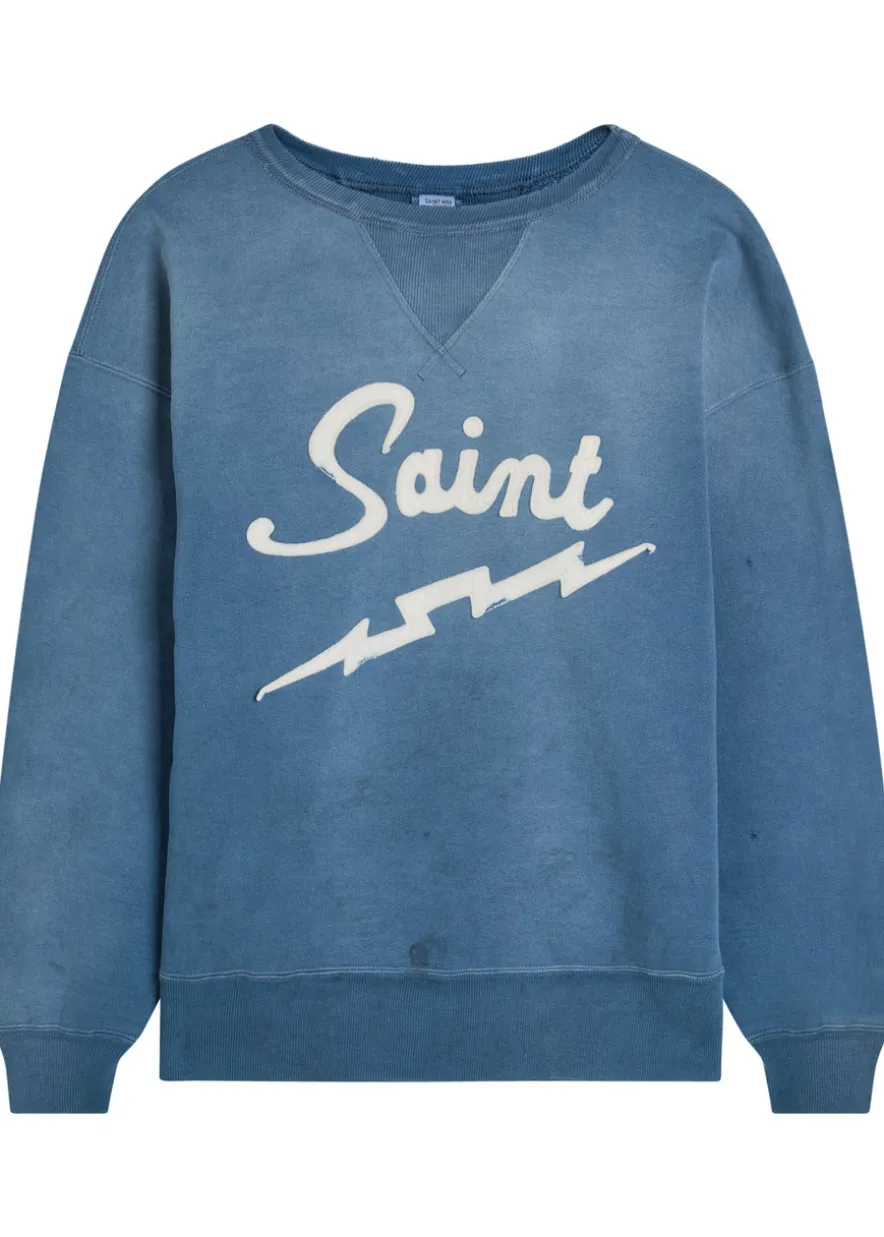 Logo-appliquéd cotton sweatshirt