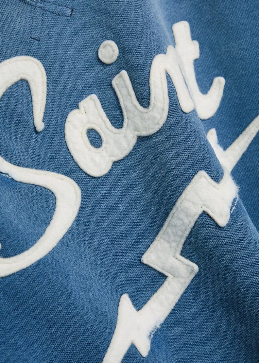 Logo-appliquéd cotton sweatshirt