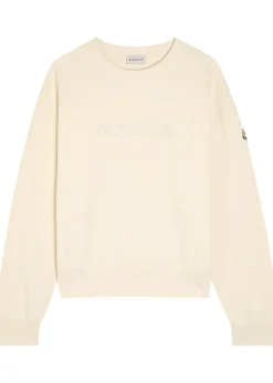 Logo-appliquéd cotton sweatshirt