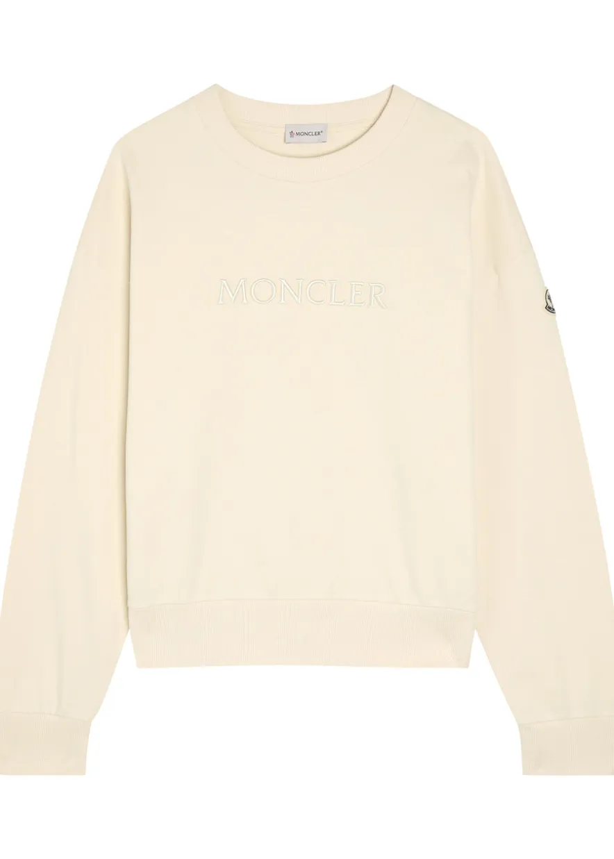 Logo-appliquéd cotton sweatshirt