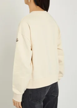 Logo-appliquéd cotton sweatshirt