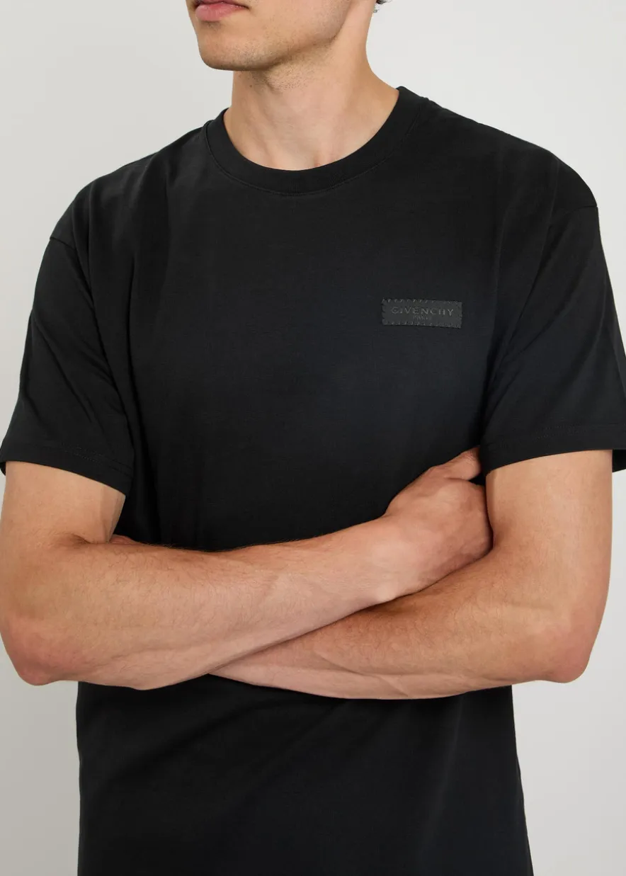 Logo-appliquéd cotton T-shirt