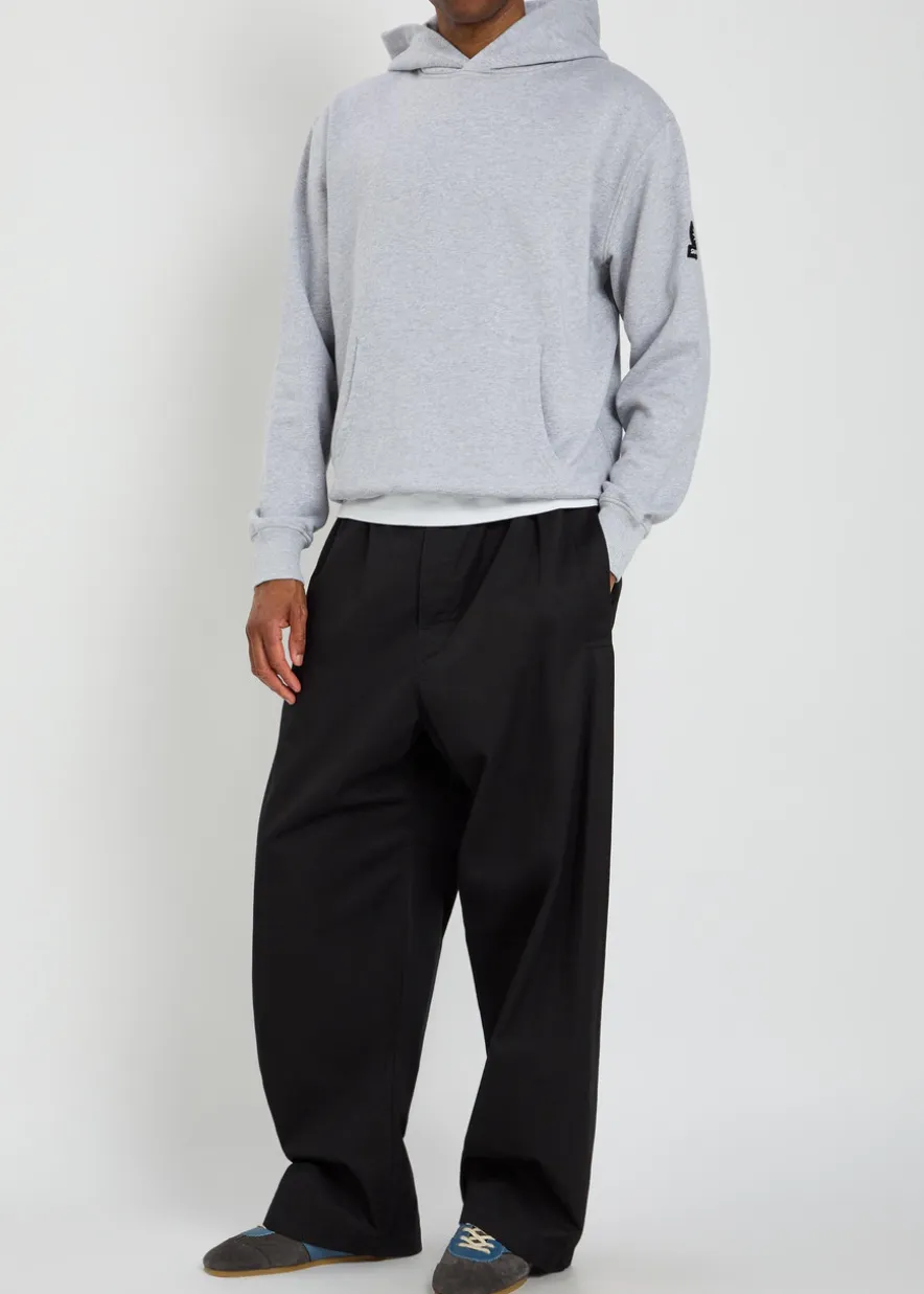 Logo-appliquéd hooded cotton sweatshirt
