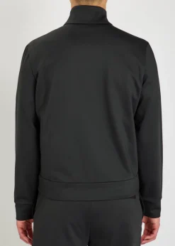 Logo-appliquéd jersey jacket