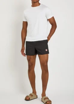 Logo-appliquéd monogram shell swim shorts
