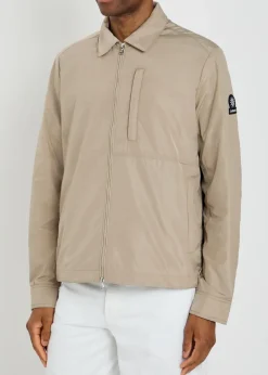 Logo-appliquéd nylon jacket