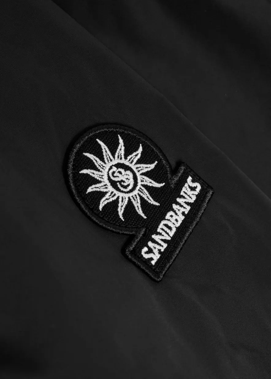 Logo-appliquéd nylon jacket
