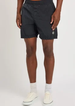 Logo-appliquéd nylon shorts