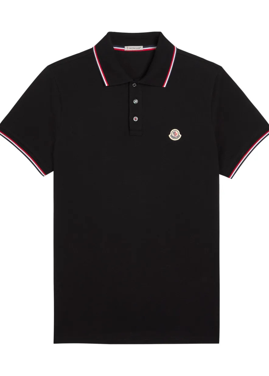 Logo-appliquéd piqué cotton polo shirt