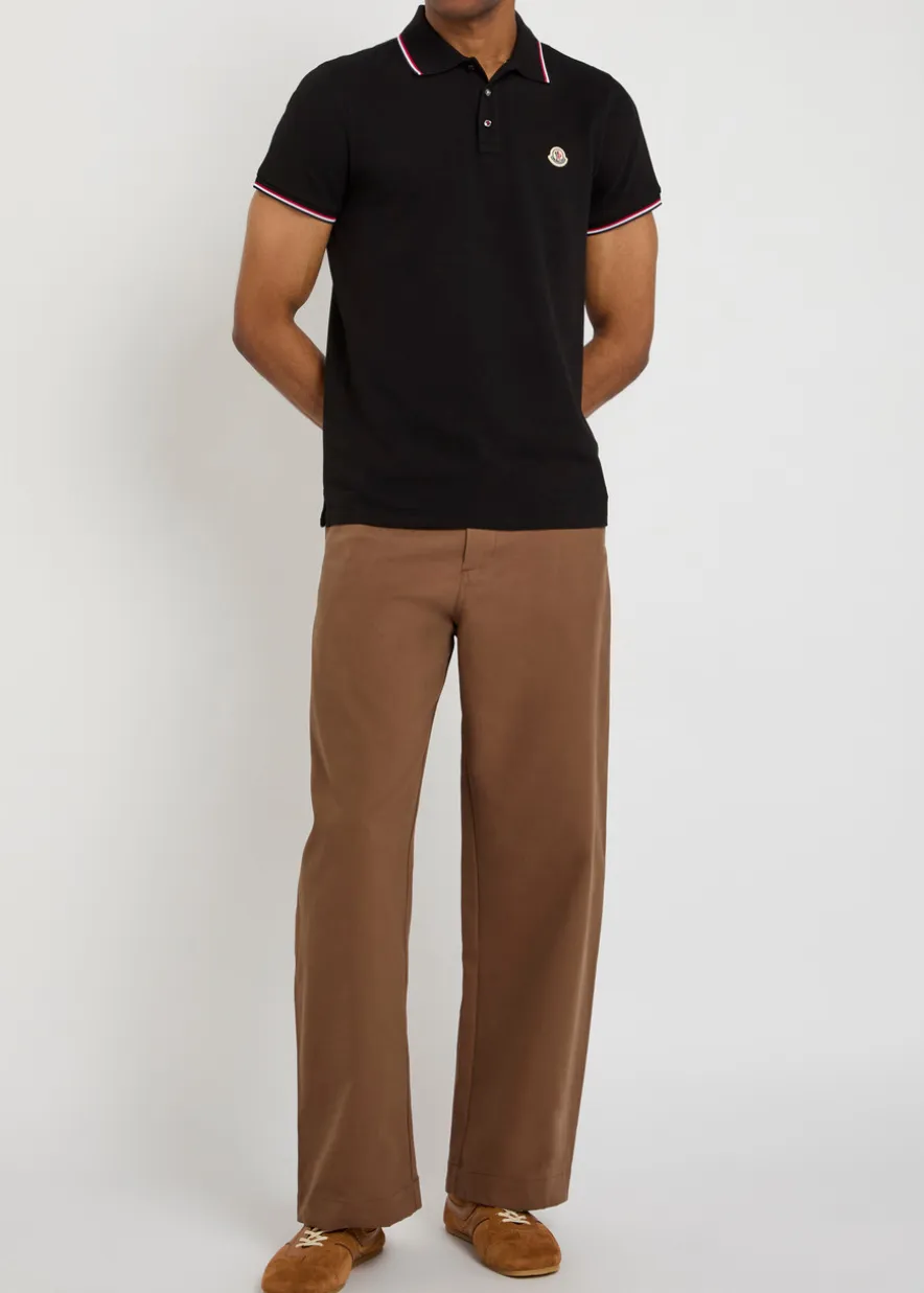 Logo-appliquéd piqué cotton polo shirt