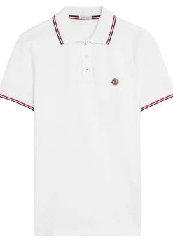 Logo-appliquéd piqué cotton polo shirt