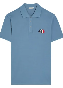 Logo-appliquéd piqué cotton polo shirt